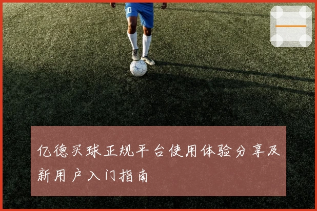 亿德买球正规平台使用体验分享及新用户入门指南